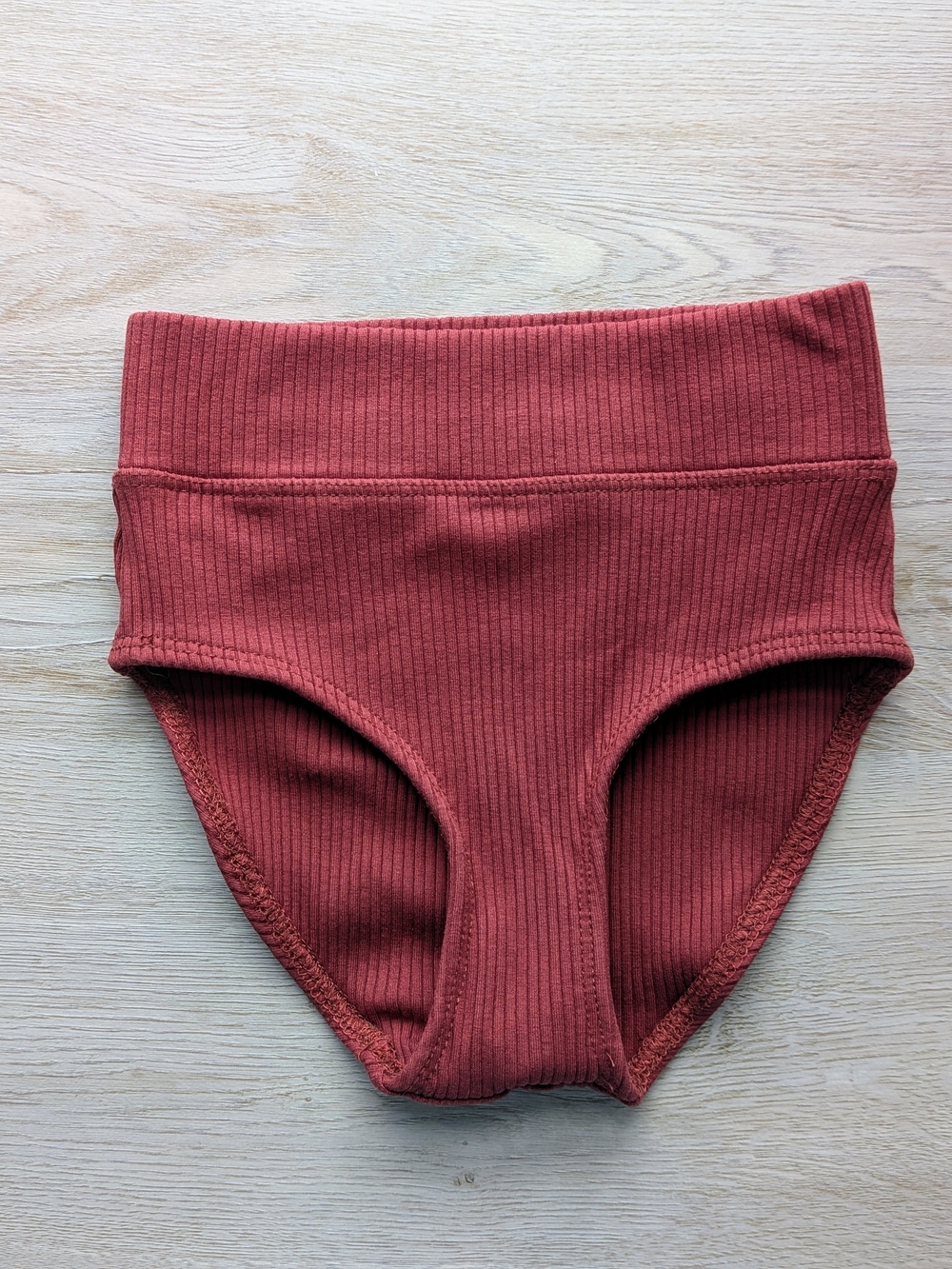 Tiger Friday Ribbed Dance Briefs Burgundy / Deep Rust Child Medium CM